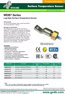 Product Datasheet - WDB7 Sensor