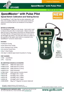 Product Datasheet - SpeedMaster™