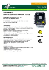 Scarica il PDF: W400 Elite