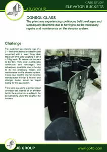 Case Study: Consol Glass - Bucket Elevator Upgrade