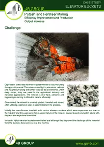 Case Study: Potash Mining - Bucket Elevator Efficiency Improvement with Atlas AM Buckets