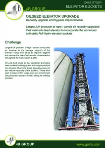 Case Study: Oilseed Elevator Upgrade using Atlas AM buckets - increasing capacity and improving hygiene