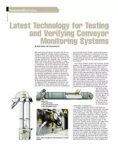 Testing & verifying conveyor monitoring systems