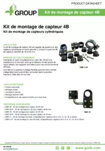 Fiche produit - Kit de montage de capteurs