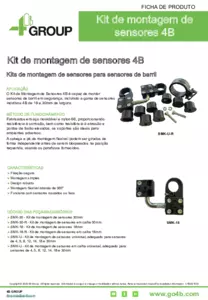 Ficha de produto - Kits de montagem de sensores 4B