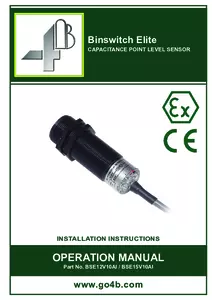 Product Manual - BSE12V10AI / BSE15V10AI