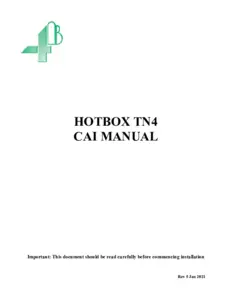 Product Manual - Hotbox TN4
