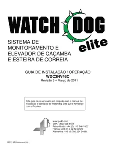 Manual de instalação e operação - Watchdog Elite